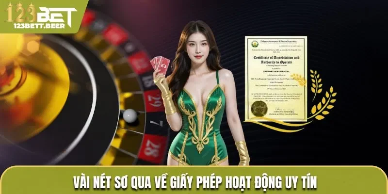 Vài nét sơ qua về giấy phép hoạt động uy tín